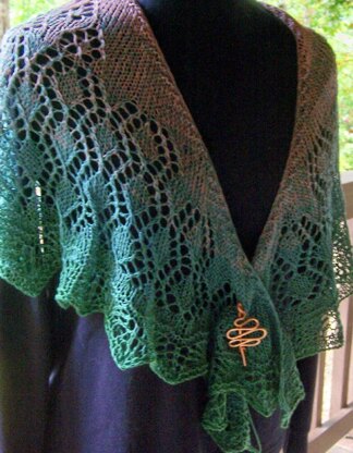 Summer in the Vineyard shawl