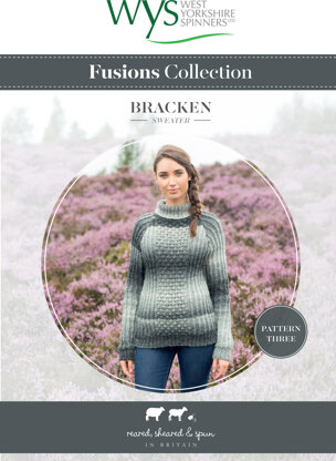 Bracken Sweater in West Yorkshire Spinners Aire Valley Aran Fusions - Downloadable PDF