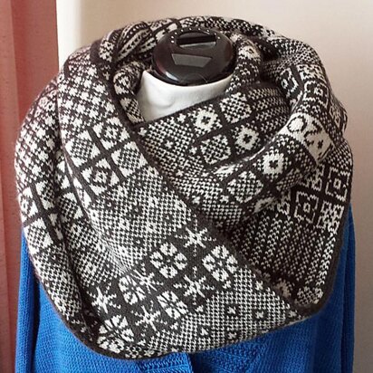 Sanquhar Cowl - knitting pattern