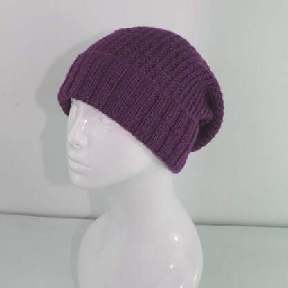 4 Ply Unisex Patterned Slouch Hat CIRCULAR