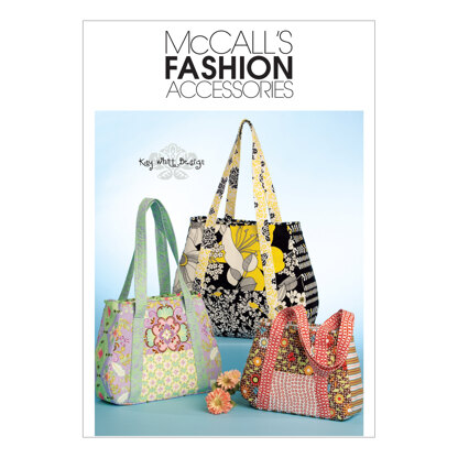 McCall's Tote Bag In 3 Sizes M5822 - Paper Pattern Size One Size Only