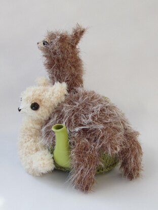Alpaca and Baby tea cosy