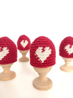 Valentine Egg Cosies