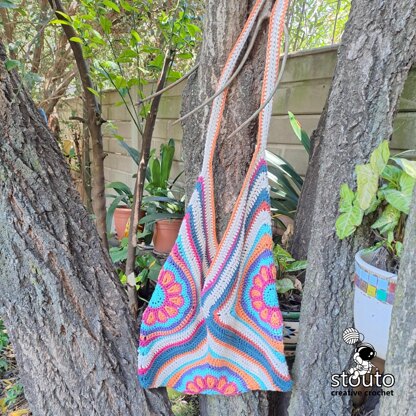 Flower Slouchy Tote Bag
