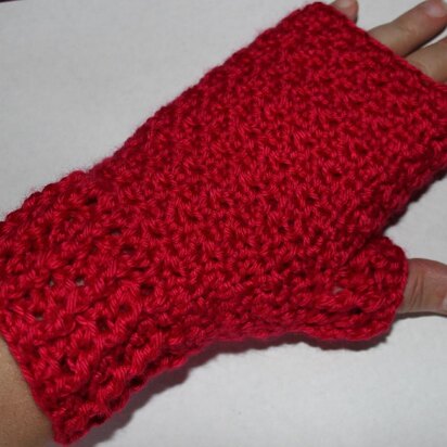 Ruby Fingerless Mitts