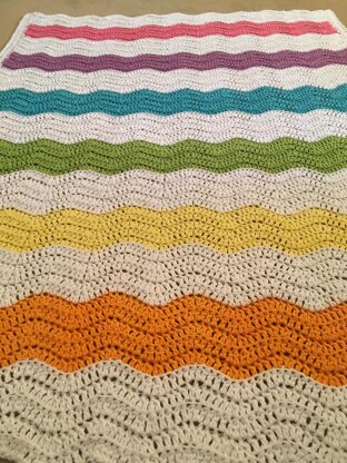 Paintbox Rainbow Baby Blanket