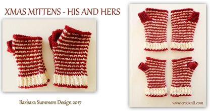 XMAS Mittens - His and Hers