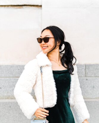 Snow Bloom Faux Fur Coat