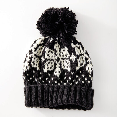 Nordic Flake Hat in Caron Simply Soft - Downloadable PDF