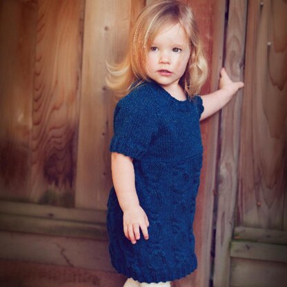 Knitted Tunic for Girls - Ocean