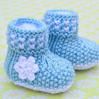 Boot Style Twinkle-Twinkle Baby Booties