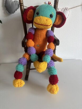 Rainbow Bobble Monkey