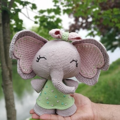 Cute amigurumi elephant