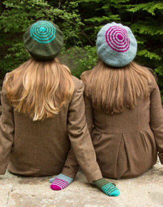 Springhill Beret and Mittens Set in Classic Elite Yarns Color by Kristin - Downloadable PDF