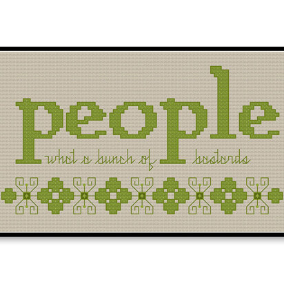 People Quote - It Crowd - PDF Cross Stitch Pattern