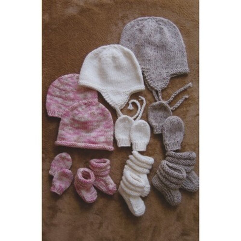 Baby hat mittens outlet and booties