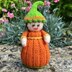 Halloween Pumpkin Doll Knitting Pattern - Toy Knitting Pattern