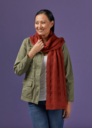 983 Merganser -  Scarf Knitting Pattern for Women & Men in Valley Yarns Hampden by Valley Yarns