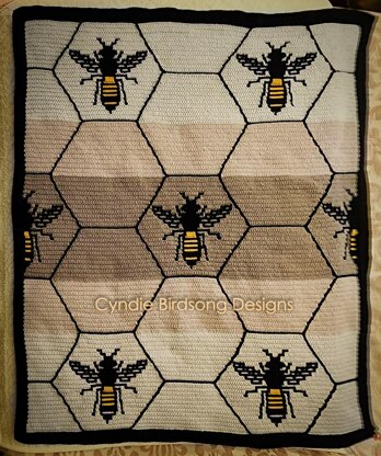 Honeycomb Bee Hive Blanket