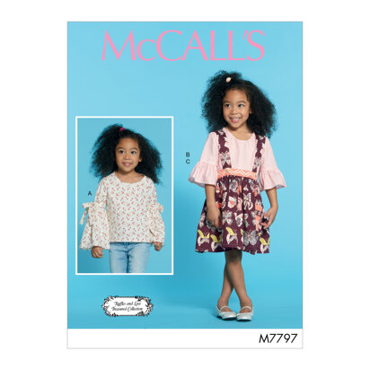 McCall's Children's/Girls' Tops and Skirt M7797 - Sewing Pattern