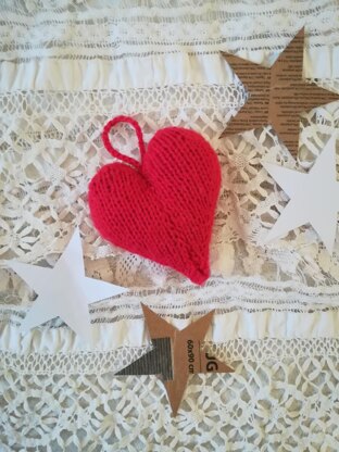 Knitting pattern heart valentine