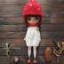 Fly agaric Mushroom hat for Blythe doll