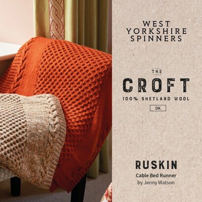 Ruskin Cable Bed Runners in West Yorkshire Spinners - DPB0247 - Downloadable PDF