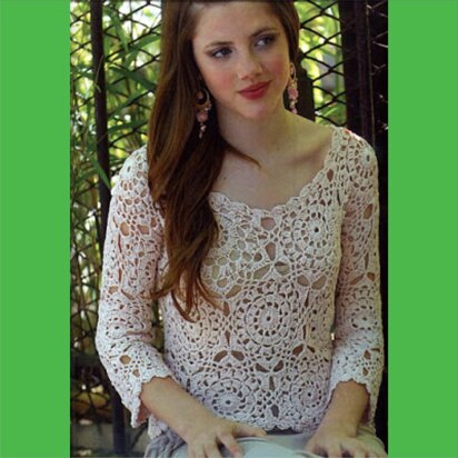 The plus size crochet Tunic Lace Pattern