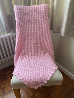 Rosie’s pink glitz blanket