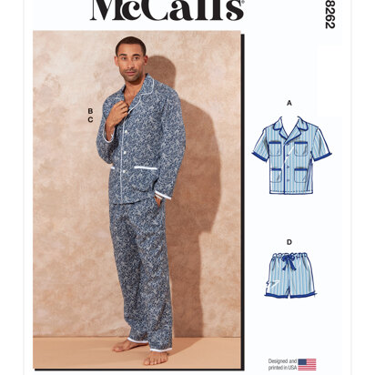McCall's Men's Pyjamas M8262 - Sewing Pattern