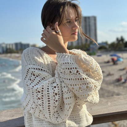 White Lace Sweater