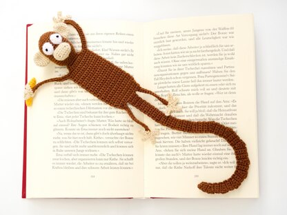 Monkey Bookmark Crochet Pattern