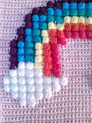 Rainbow Puff Wall Hanging