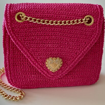 "Divine" rafia crochet bag