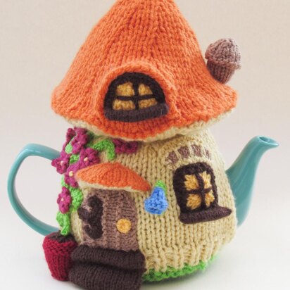 Toadstool Fairy House Tea Cosy