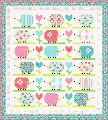 Michael Miller Fabrics Hedge Hugs Quilt - Downloadable PDF