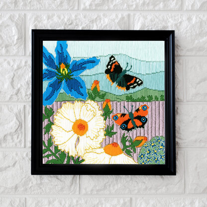 Bothy Threads Butterfly Meadow Embroidery Kit - 19 x 18.5cm