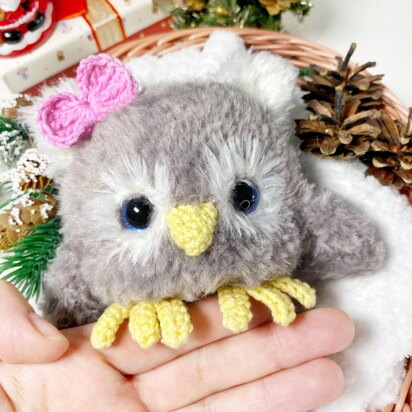 Plush Owl Christmas Amigurumi