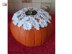 Crochet lace decor for pumpkin and table