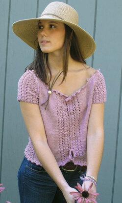 Ellie Mae Top in Knit One Crochet Too Dungarease - 1894