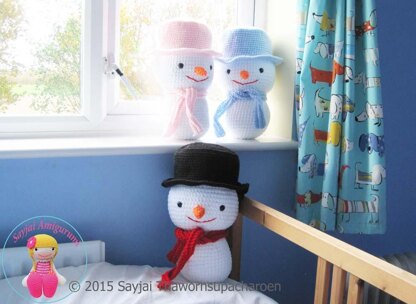 Large snowman Amigurumi Crochet Pattern