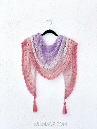 Flower Puff Shawl