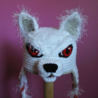 Wolf Beanie with Earflaps & Braids