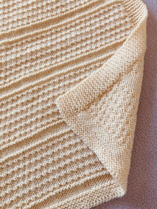 Idris Baby Blanket in Aran or DK