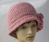 Ruffled Flower Flapper Cloche