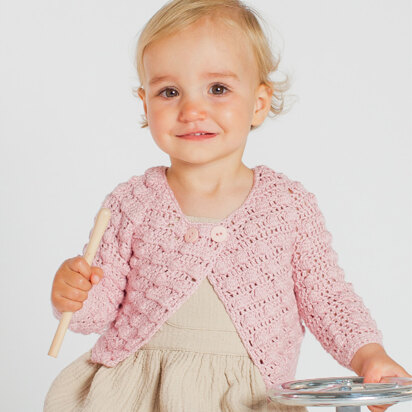 Bianca Cardigan - Crochet Pattern For Babies in MillaMia Naturally Baby Soft by MillaMia