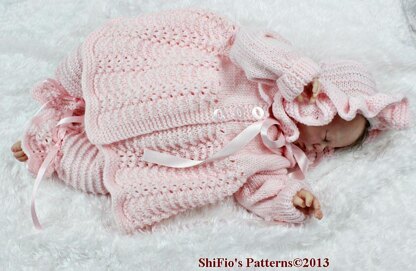 Ribbon & Roses Set Knitting Pattern #27