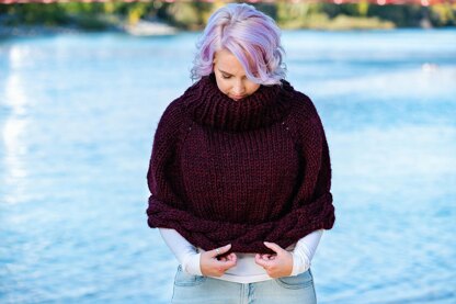 Braided Poncho Cape