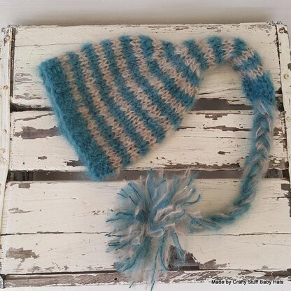 Striped Pixie Elf hat