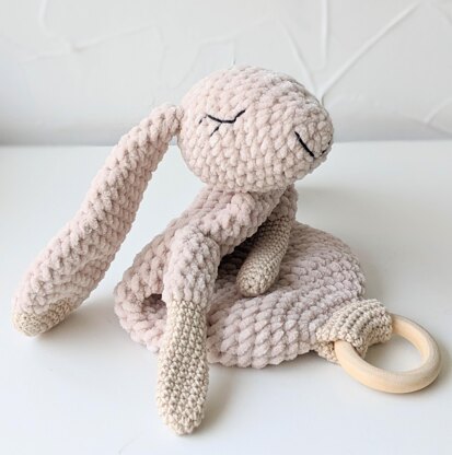 Bunny Comforter Lovey and Teether